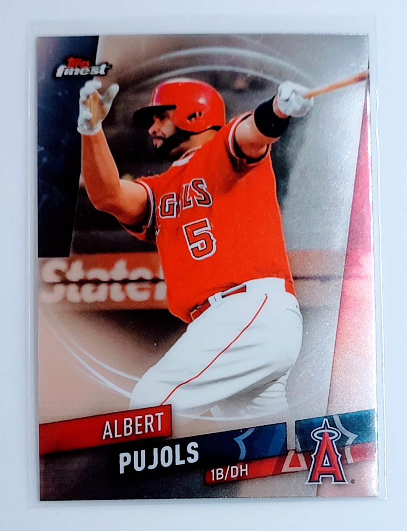 2019 Finest Albert Pujols
  Purple Refractor  SN250 Los Angeles
  Angels Baseball Card  TH1CB simple Xclusive Collectibles   