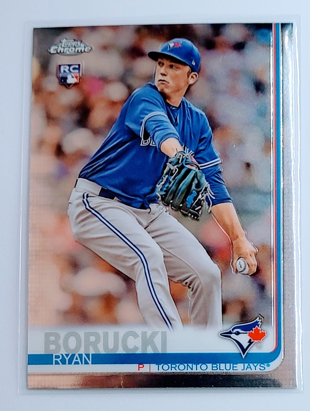 2019 Topps Chrome Ryan Borucki
  Prism Refractor  Toronto Blue Jays
  Baseball Card  TH1CB simple Xclusive Collectibles   