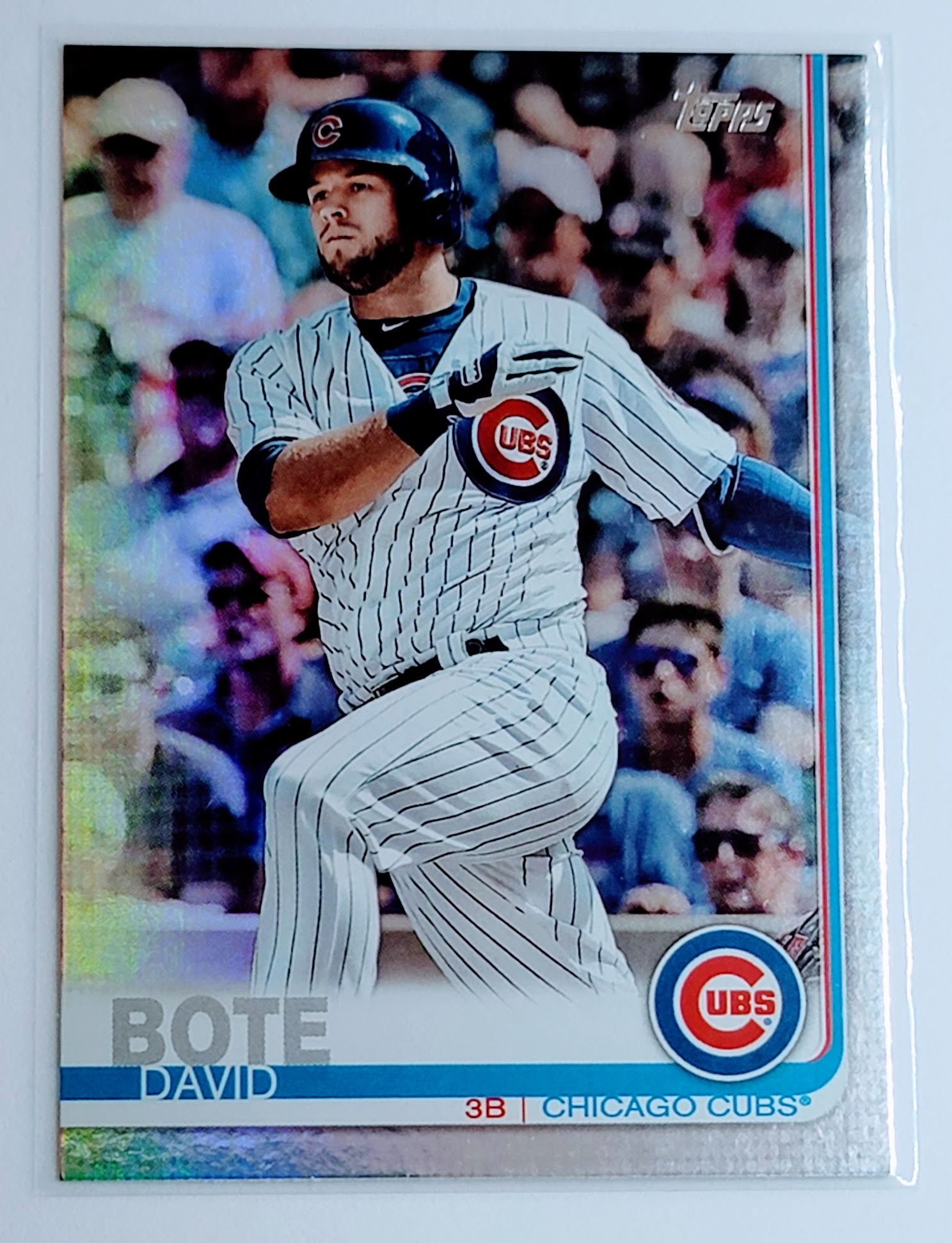 2019 Topps David Bote Rainbow
  Foil  Chicago Cubs Baseball Card  TH1CB simple Xclusive Collectibles   