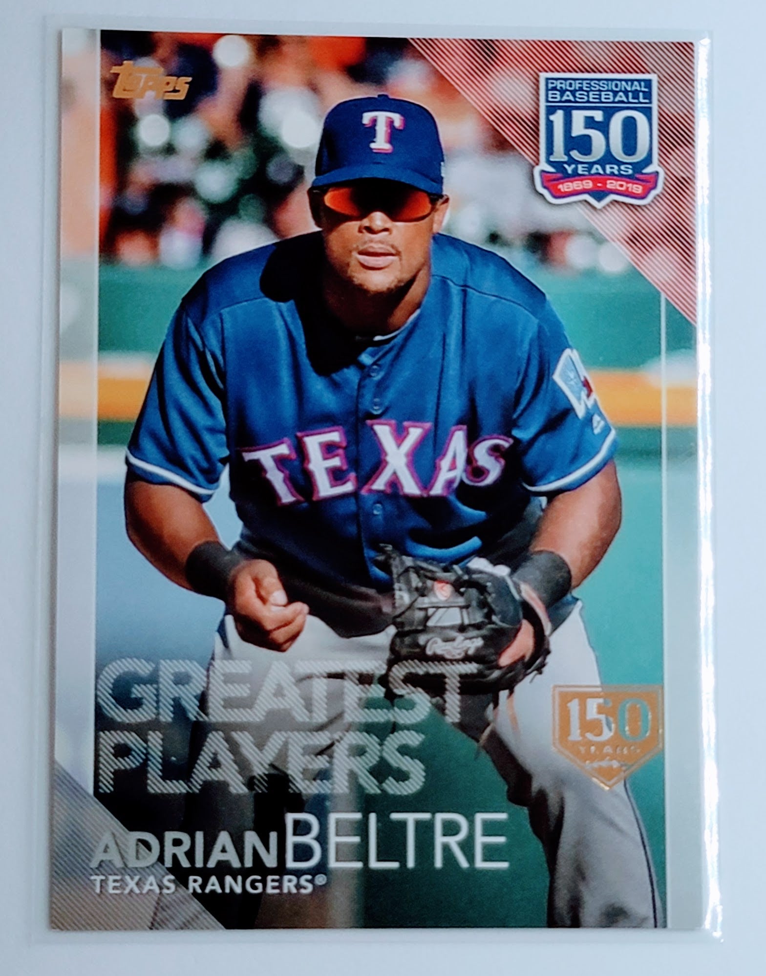 2019 Topps Adrian Beltre 150
  Years of Professional Baseball  Texas
  Rangers Baseball Card  TH1CB simple Xclusive Collectibles   