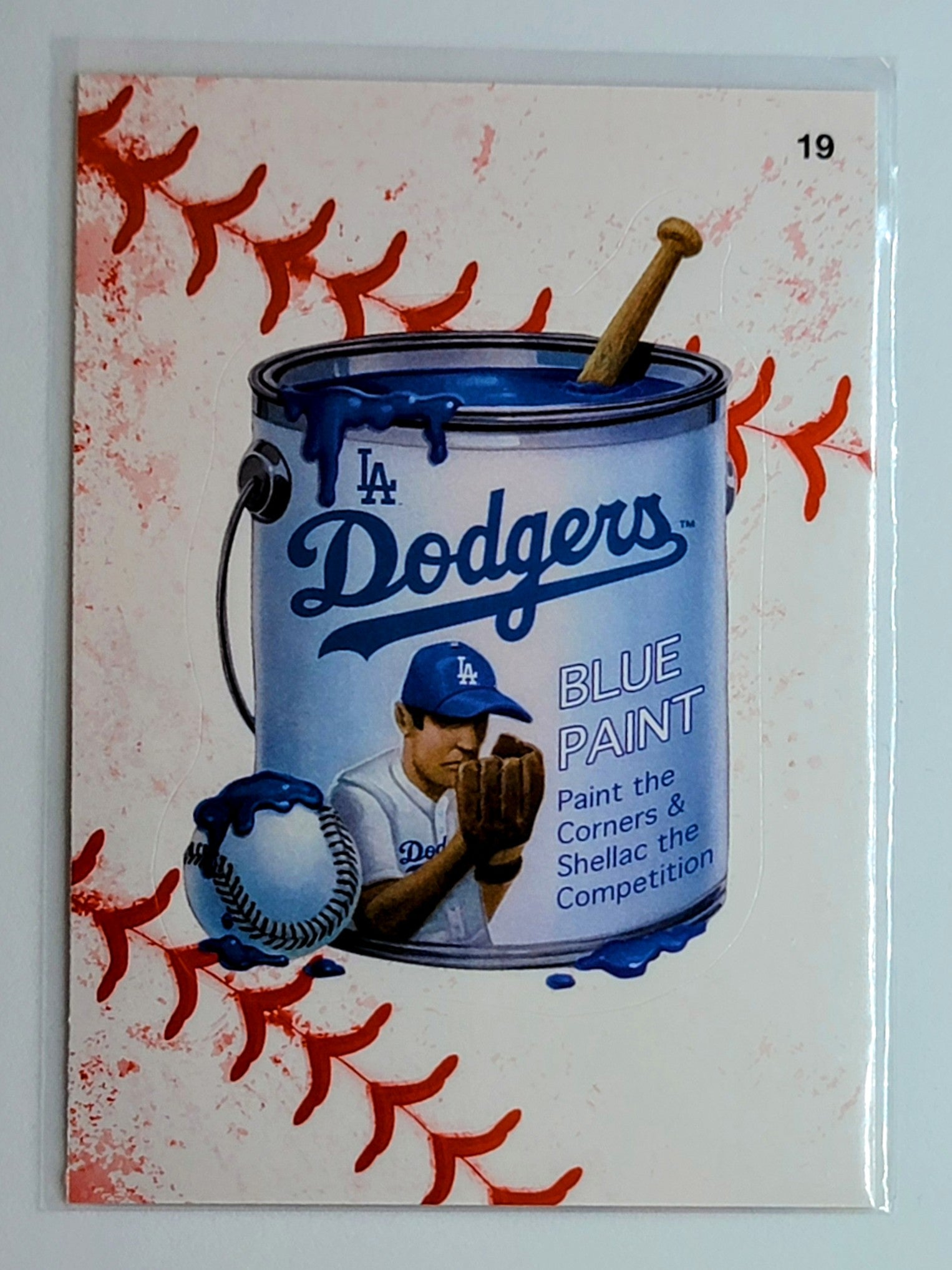 2016 Topps MLB Wacky Packages
Dodgers Blue Paint Seam Los Angeles
  Dodgers Baseball Card  TH1CB simple Xclusive Collectibles   