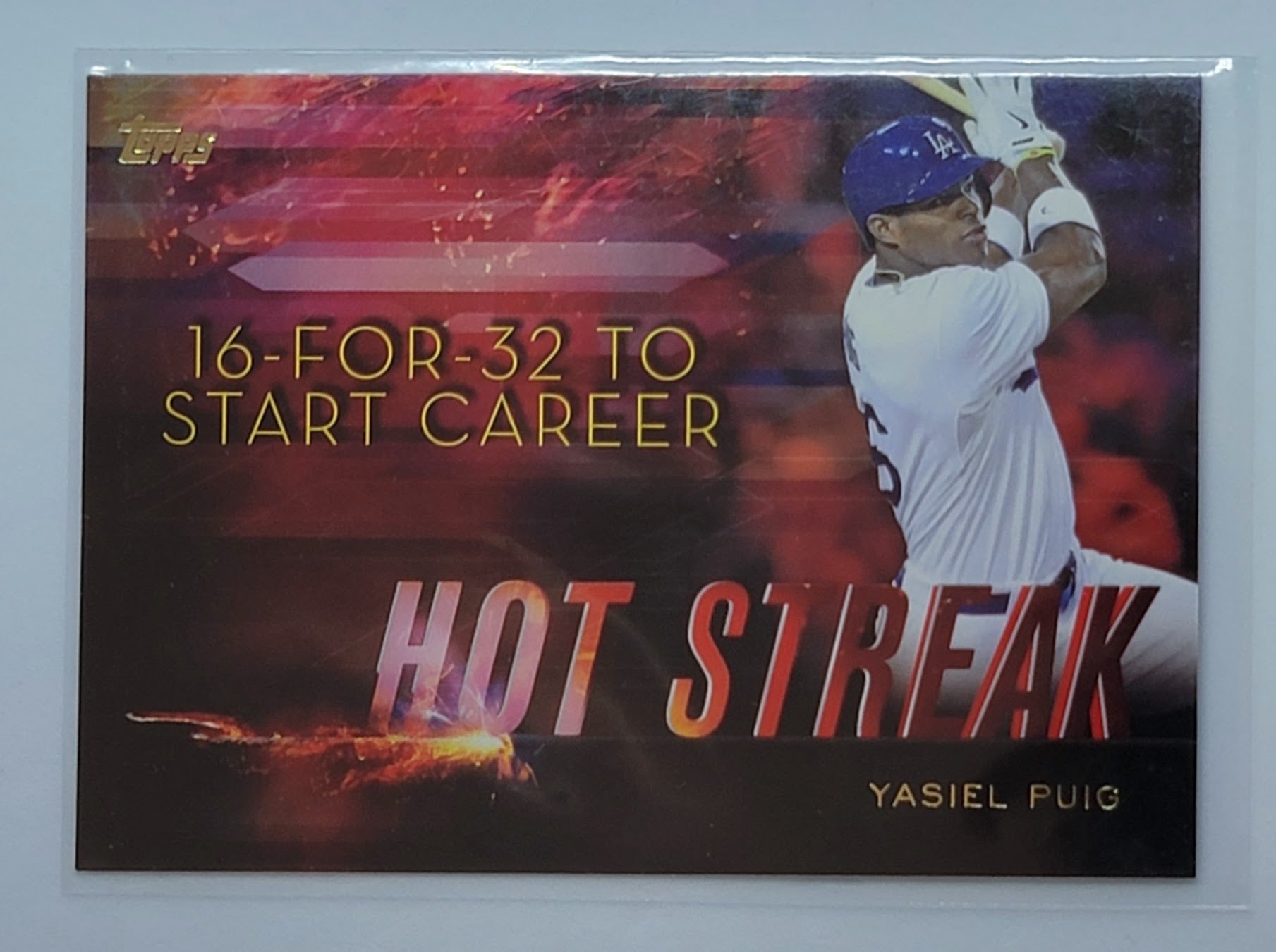 2015 Topps Yasiel Puig Hot
  Streak  Baseball Card  TH13C simple Xclusive Collectibles   