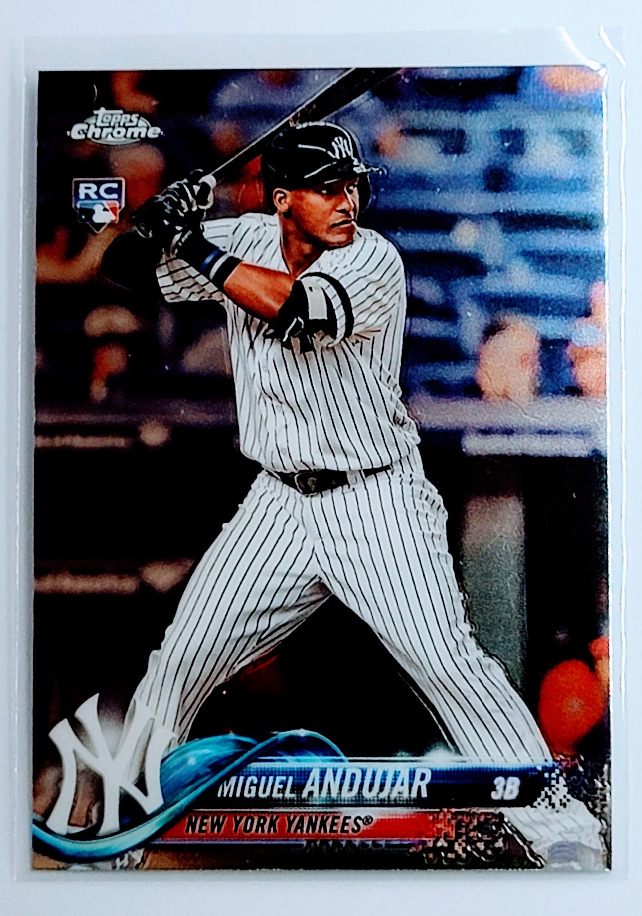 2018 Topps Chrome Miguel Andujar Baseball
  Card  TH13C_1a simple Xclusive Collectibles   