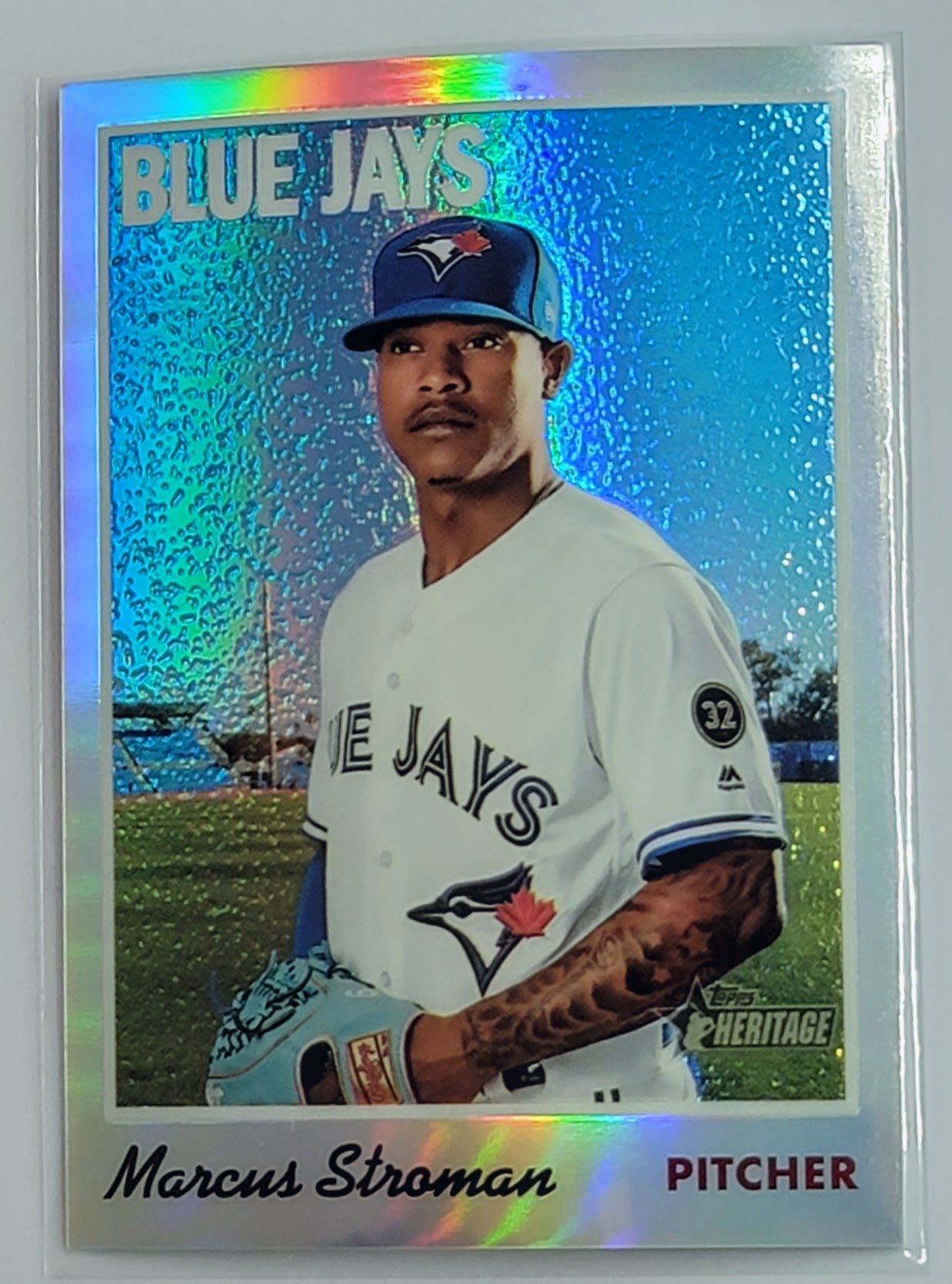 2019 Topps Heritage Marcus
  Stroman Chrome (Walmart Exclusives) 
  SN999 Toronto Blue Jays Baseball Card TH1C4 simple Xclusive Collectibles   