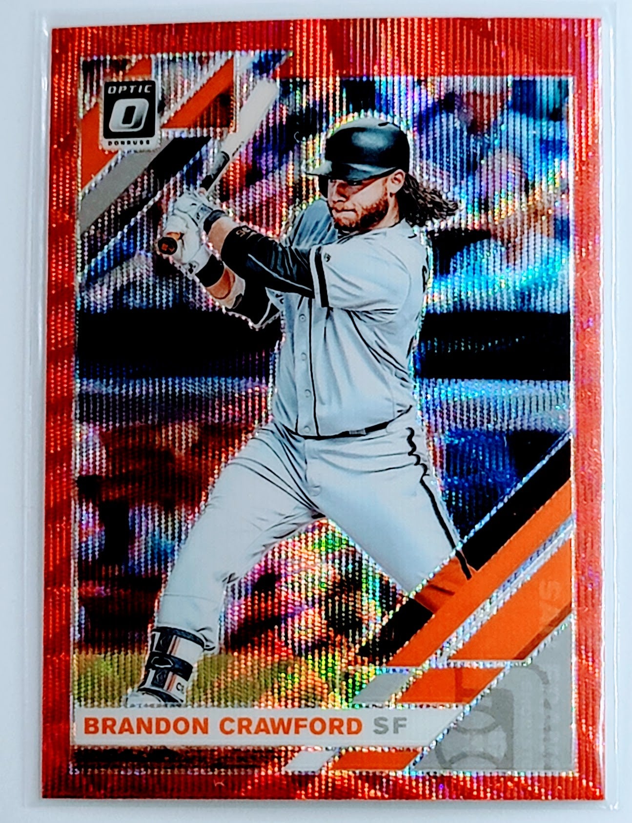 2019 Donruss Optic Brandon
  Crawford Pink  San Francisco Giants
  Baseball Card TH1C4 simple Xclusive Collectibles   