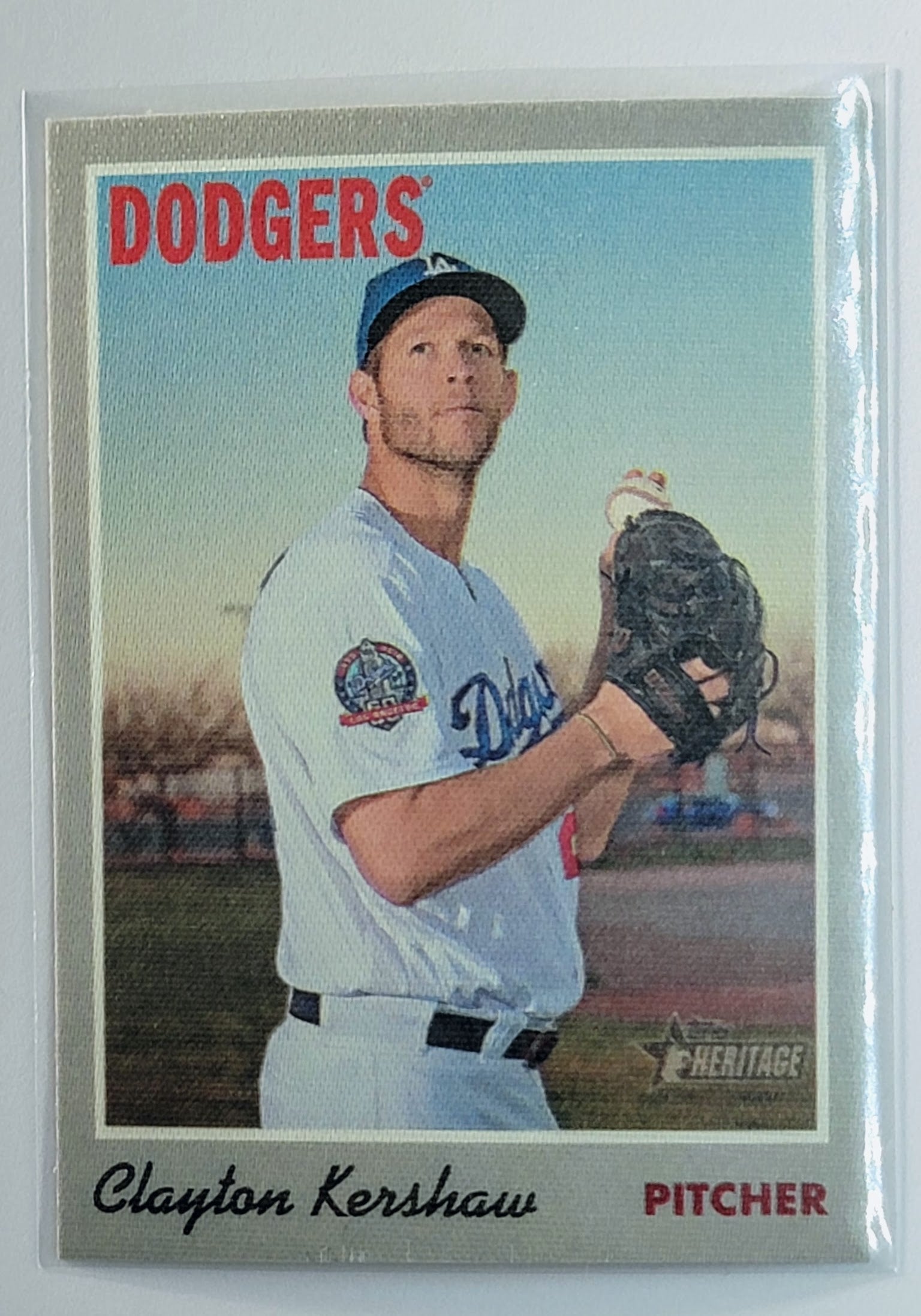 2019 Topps Heritage Clayton
  Kershaw   SP Los Angeles Dodgers
  Baseball Card TH1C4 simple Xclusive Collectibles   