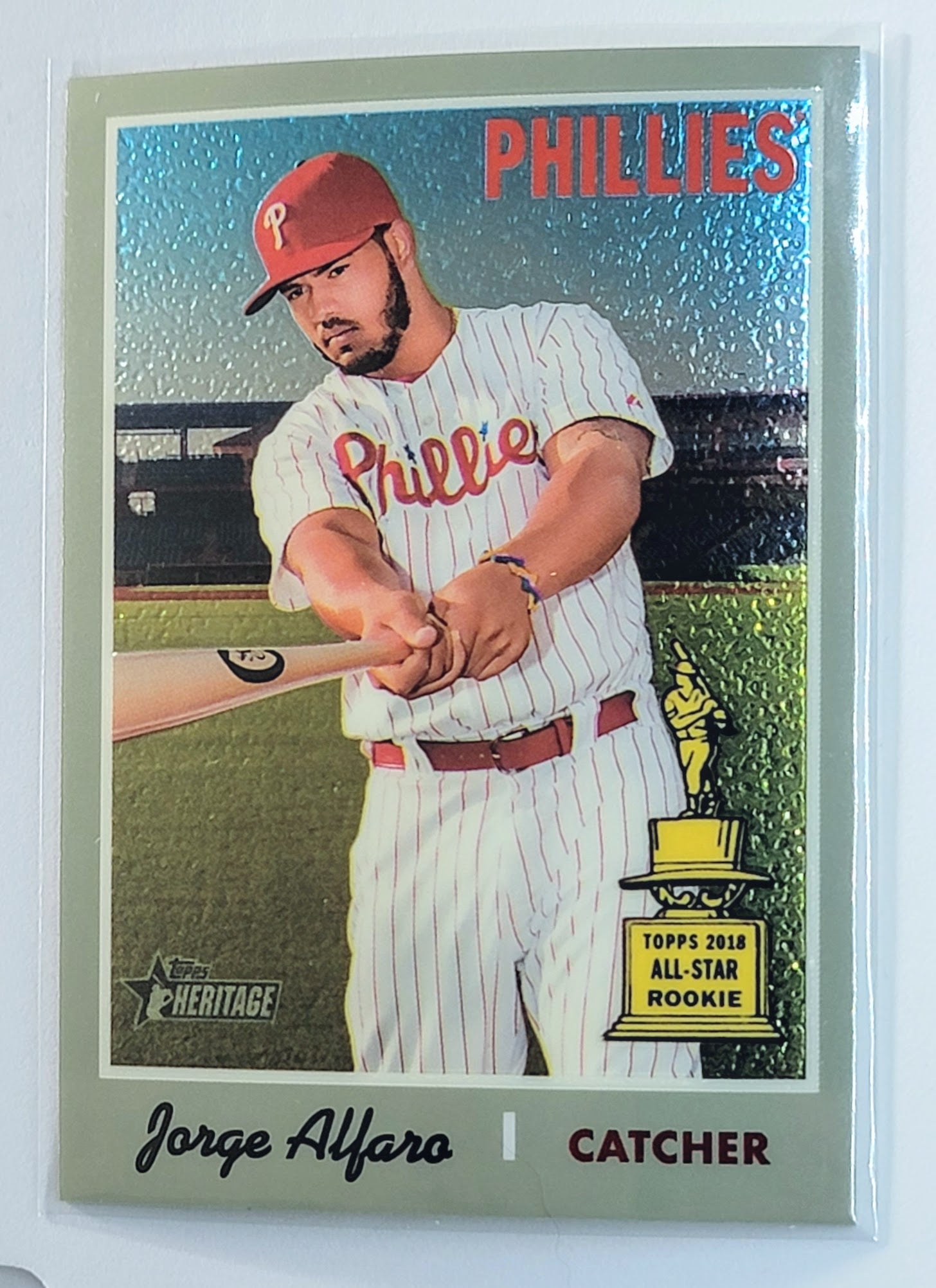 2019 Topps Heritage Jorge
  Alfaro Chrome (Walmart Exclusives) 
  SN999 Philadelphia Phillies Baseball Card TH1C4 simple Xclusive Collectibles   