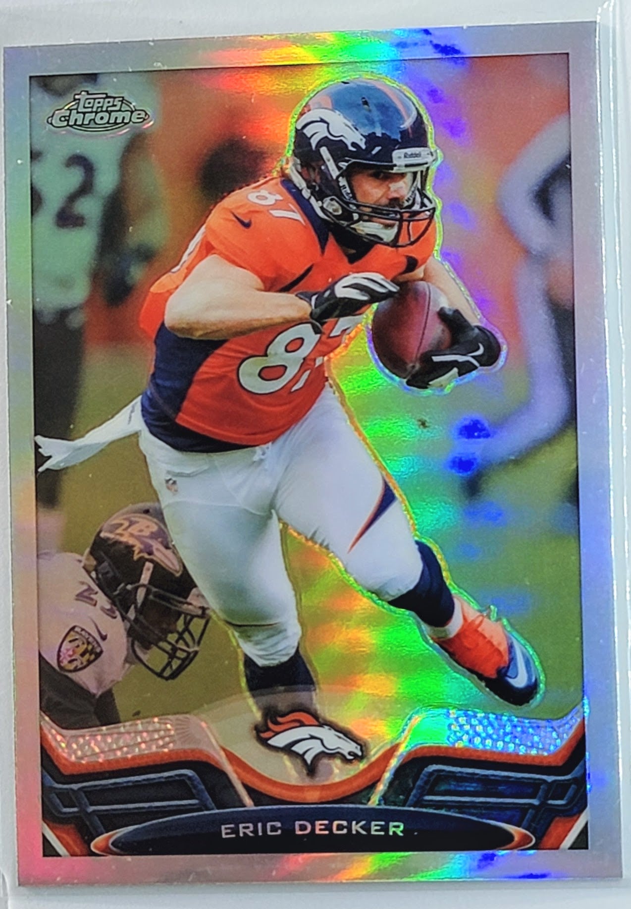 2013 Topps Eric Decker
  Gold  SN2013 Denver Broncos Football
  Card TH1C4 simple Xclusive Collectibles   