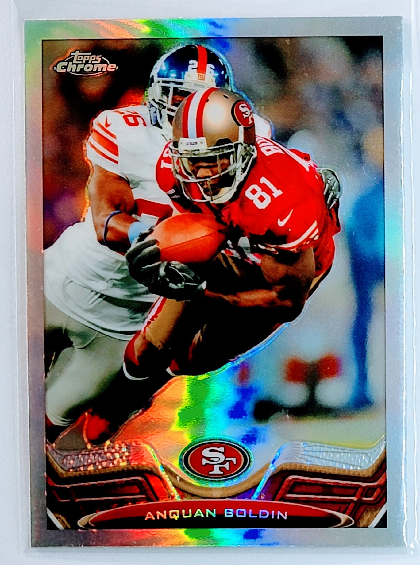 2013 Topps Chrome Anquan
  Boldin   San Francisco 49ers Football
  Card TH1C4 simple Xclusive Collectibles   