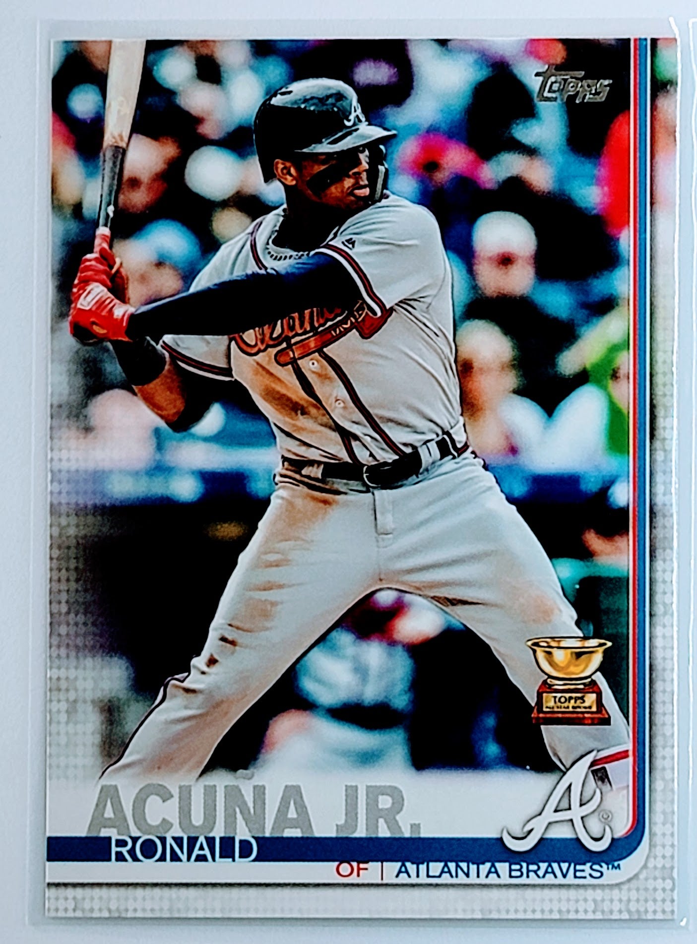 2019 Topps Chrome Ronald
  AcuÃ±a Jr. Prism Refractor  Atlanta
  Braves Baseball Card TH1C4 simple Xclusive Collectibles   