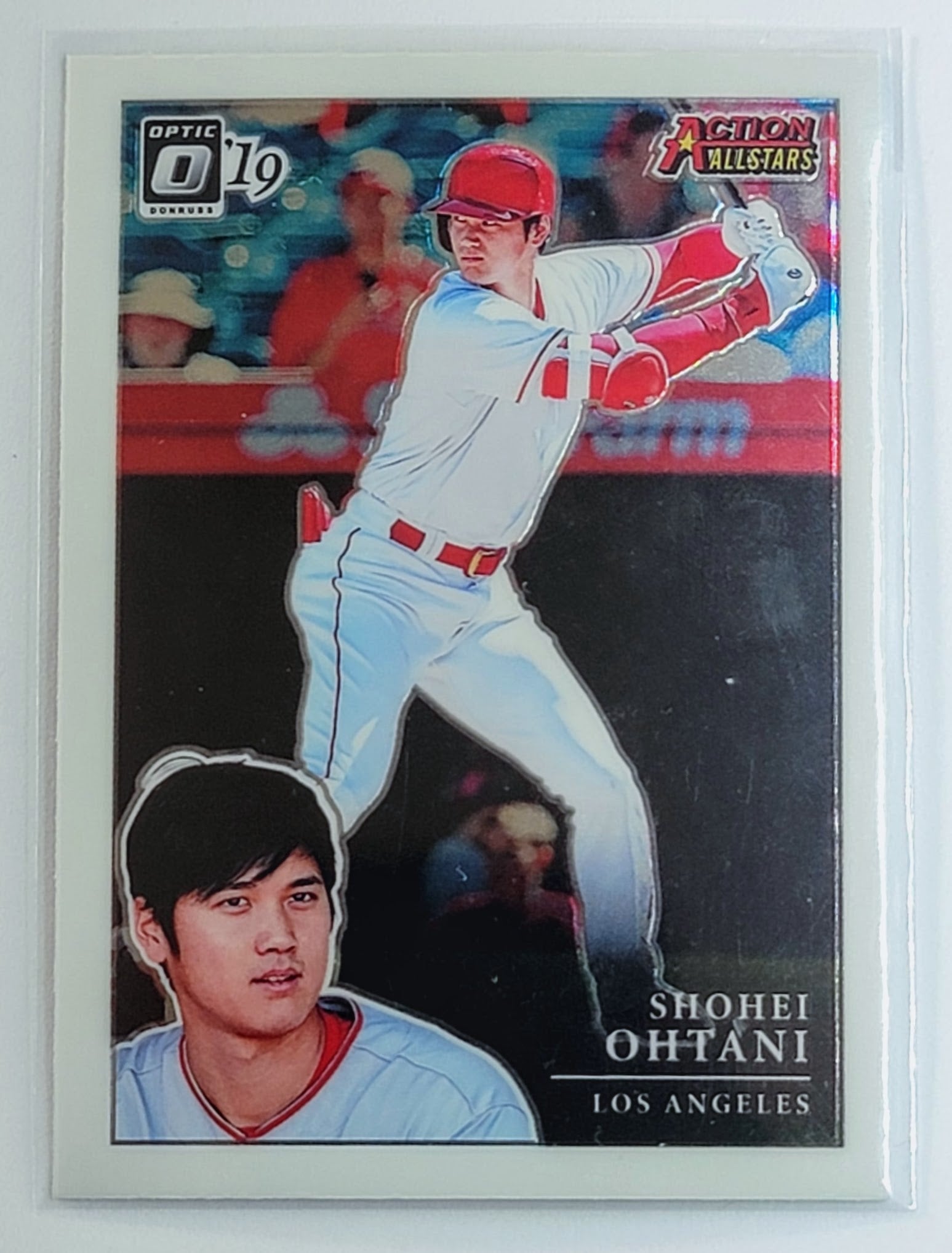 2019 Donruss Shohei Ohtani
  Action All-Stars Vector  Los Angeles
  Angels Baseball Card TH1C4 simple Xclusive Collectibles   