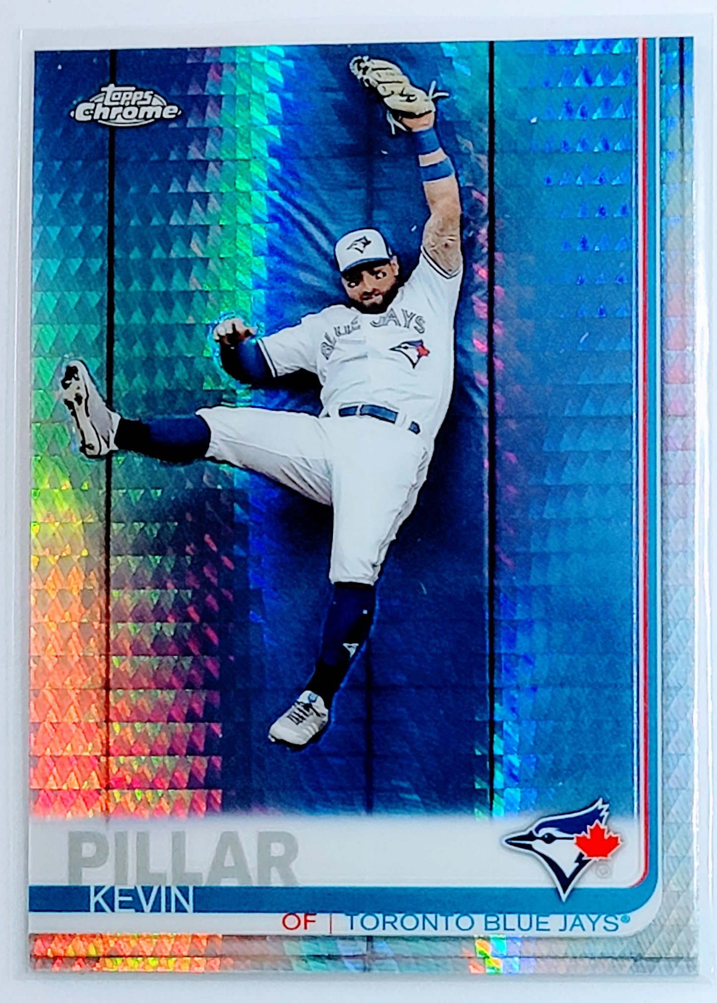 2019 Topps Chrome Kevin Pillar
  Refractor  Toronto Blue Jays Baseball
  Card TH1C4 simple Xclusive Collectibles   