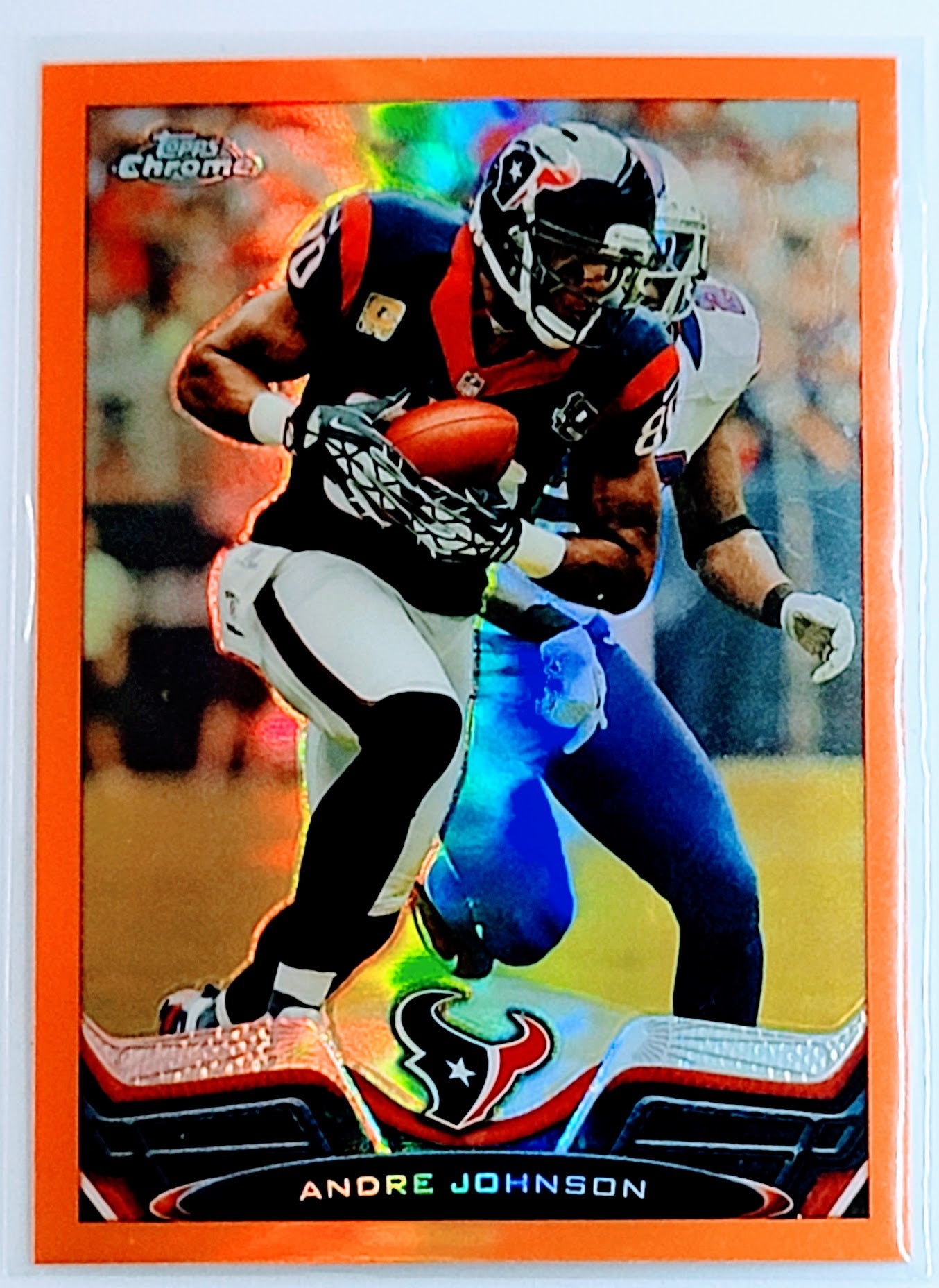 2013 Topps Chrome Andre
  Johnson   Houston Texans Football Card
  TH1C4 simple Xclusive Collectibles   