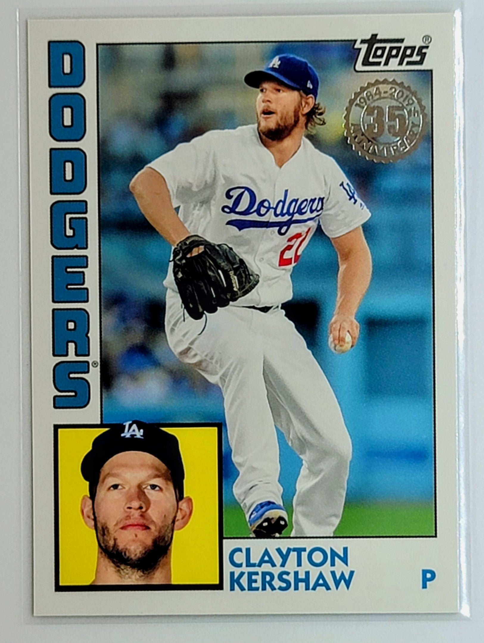 2019 Topps Clayton Kershaw
  1984 Topps Baseball  Los Angeles
  Dodgers Baseball Card TH1C4 simple Xclusive Collectibles   