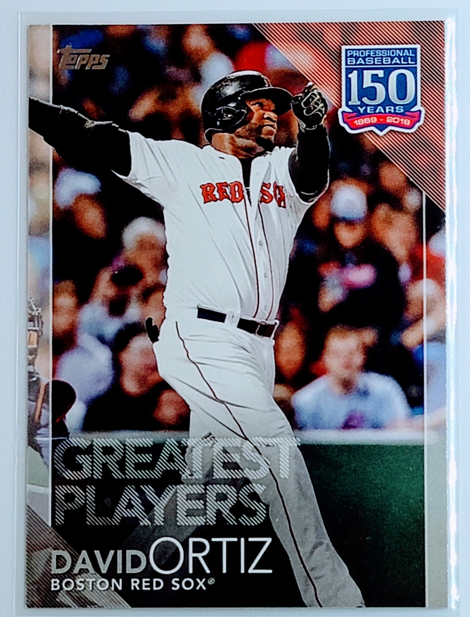 2019 Topps David Ortiz 150
  Years of Professional Baseball  Boston
  Red Sox Baseball Card TH1C4 simple Xclusive Collectibles   