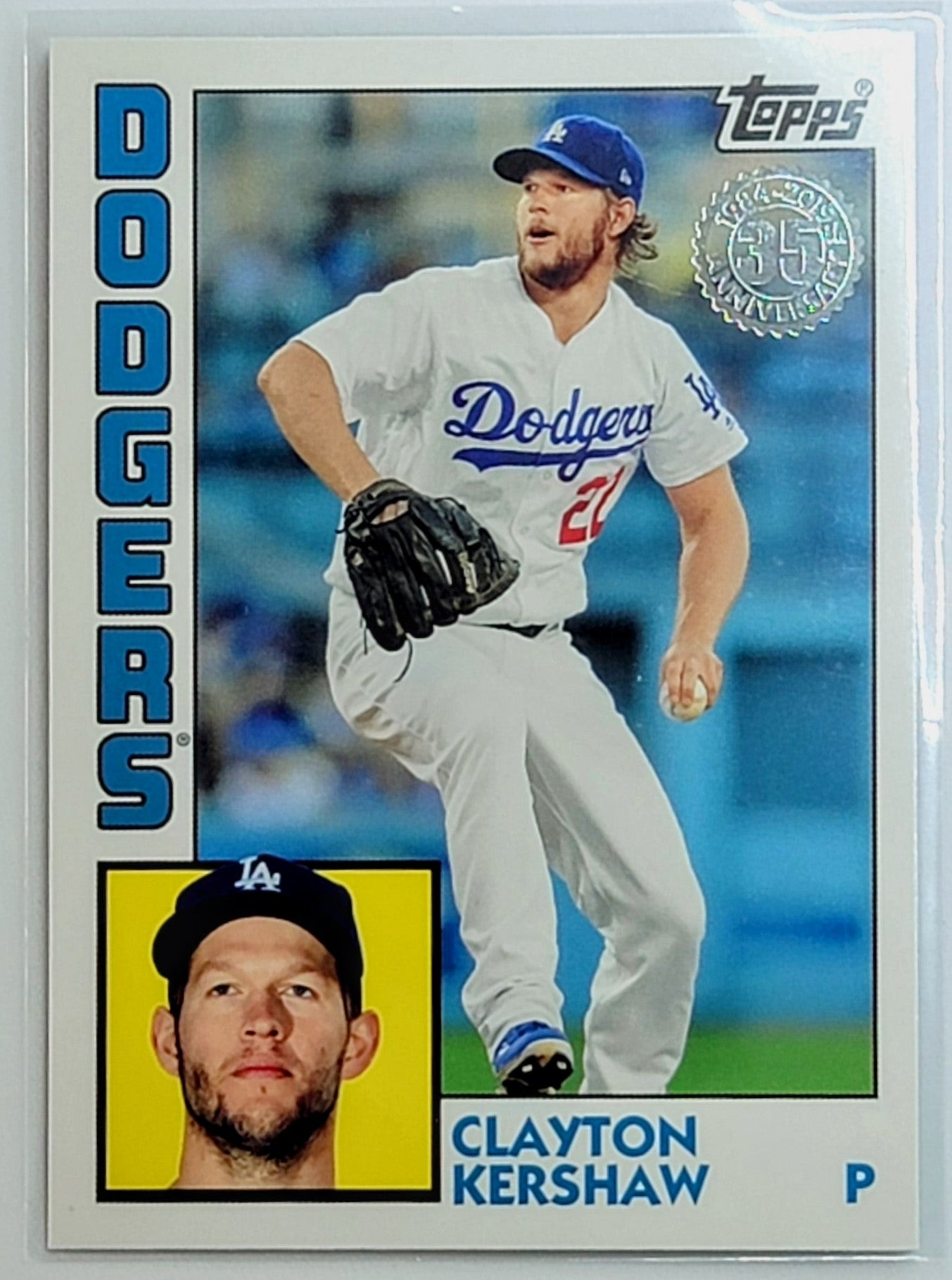 2019 Topps Clayton Kershaw
  1984 Topps Baseball  Los Angeles
  Dodgers Baseball Card TH1C4_1a simple Xclusive Collectibles   