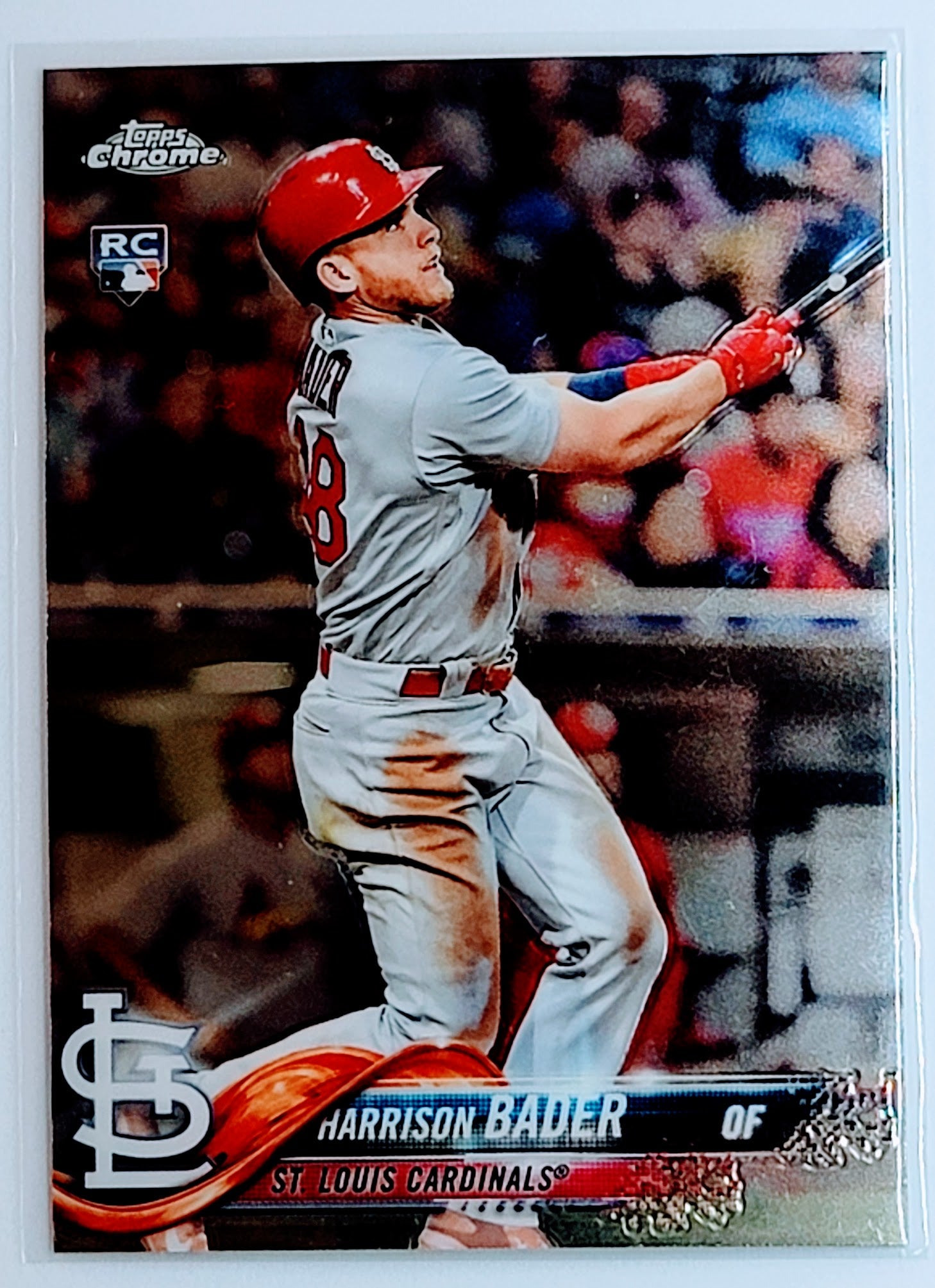 2018 Topps Chrome Harrison
Bader St. Louis
  Cardinals Baseball Card TH1C4 simple Xclusive Collectibles   