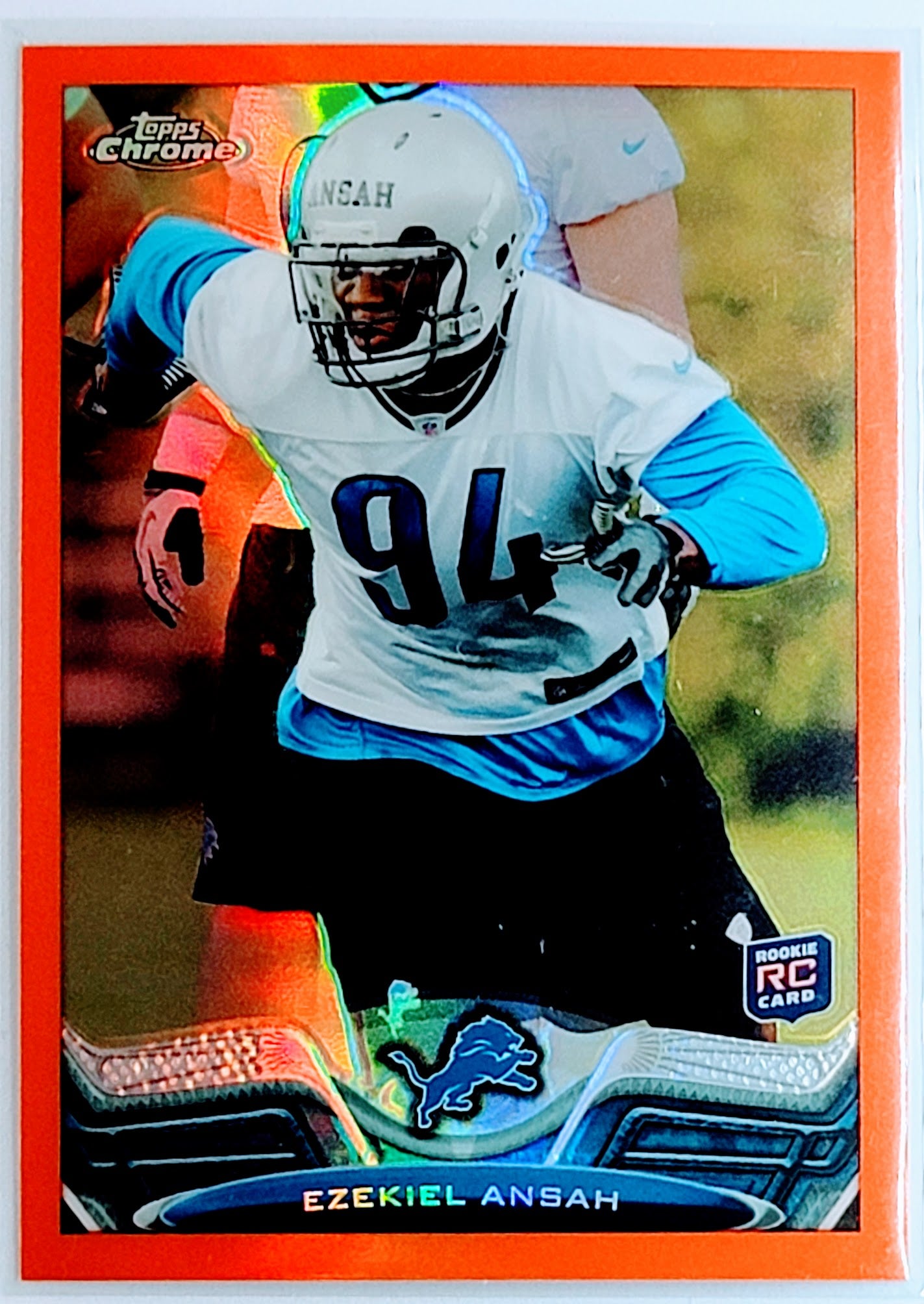 2013 Topps Chrome Ezekiel
  Ansah   RC Detroit Lions Football Card
  TH1C4 simple Xclusive Collectibles   