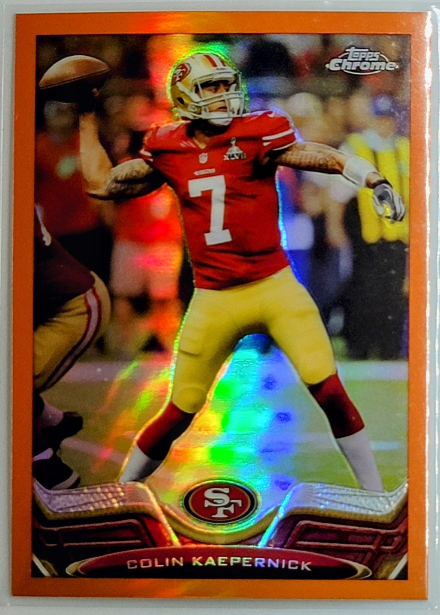 2013 Topps Colin Kaepernick
  Gold  SN2013 San Francisco 49ers
  Football Card TH1C4 simple Xclusive Collectibles   