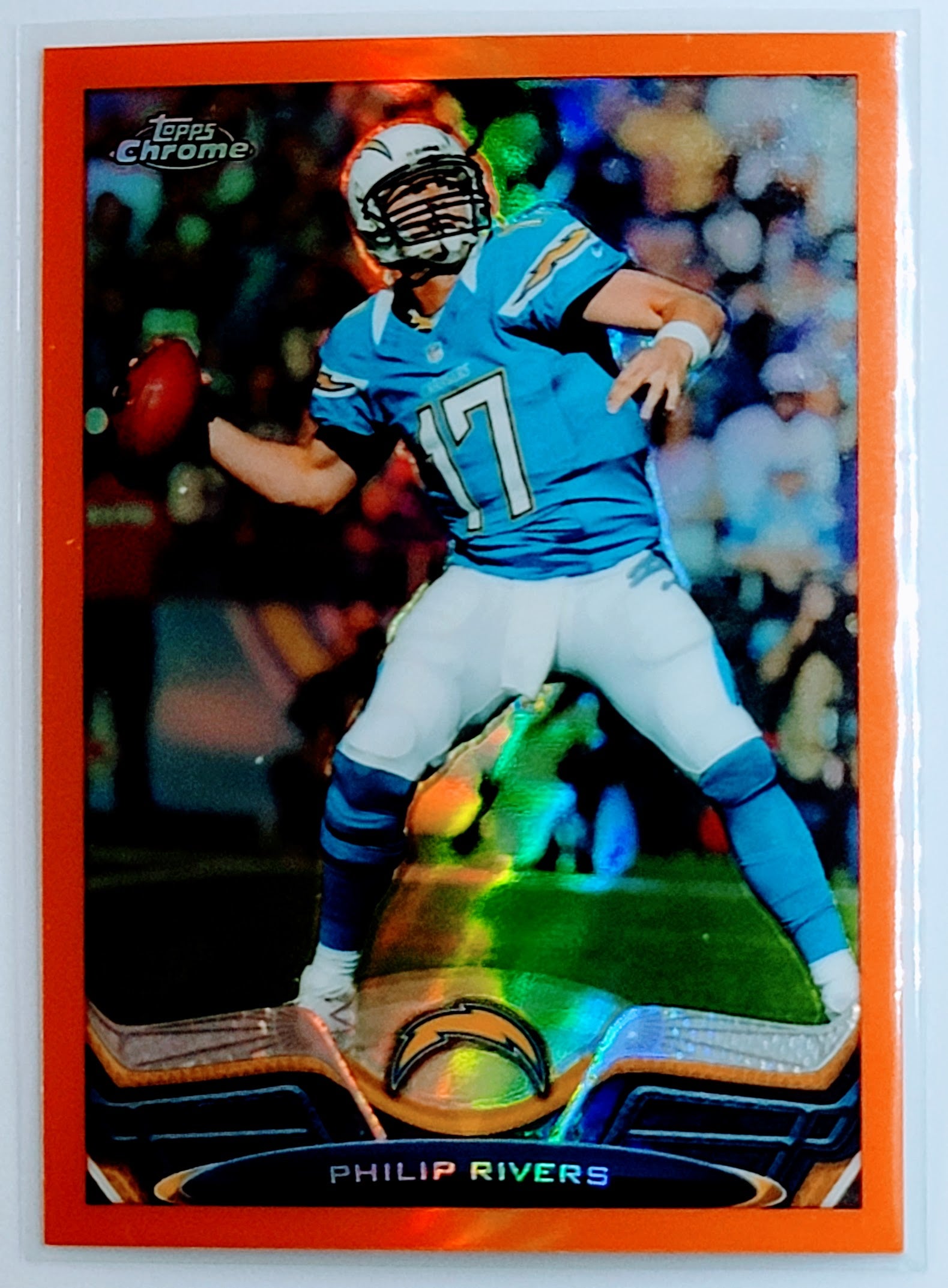 2013 Topps Philip Rivers
  Gold  SN2013 San Diego Chargers
  Football Card TH1C4 simple Xclusive Collectibles   