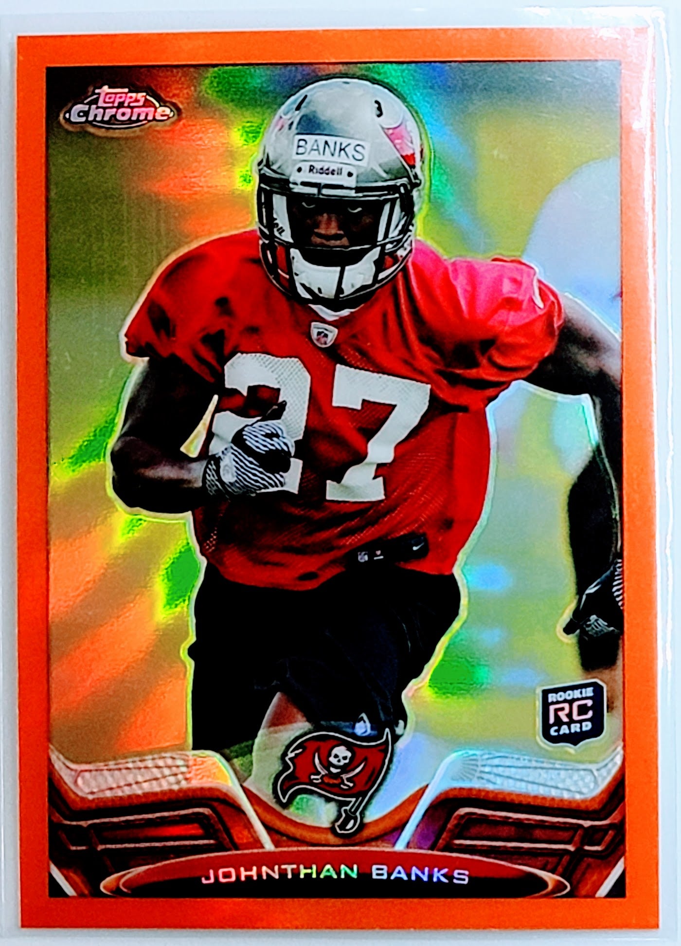 2013 Topps Chrome Johnthan
  Banks   RC Tampa Bay Buccaneers
  Football Card TH1C4 simple Xclusive Collectibles   