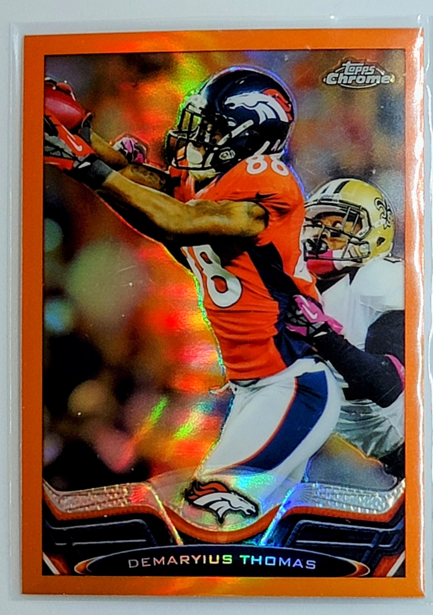 2013 Topps Demaryius Thomas
  Gold  SN2013 Denver Broncos Football
  Card TH1C4 simple Xclusive Collectibles   