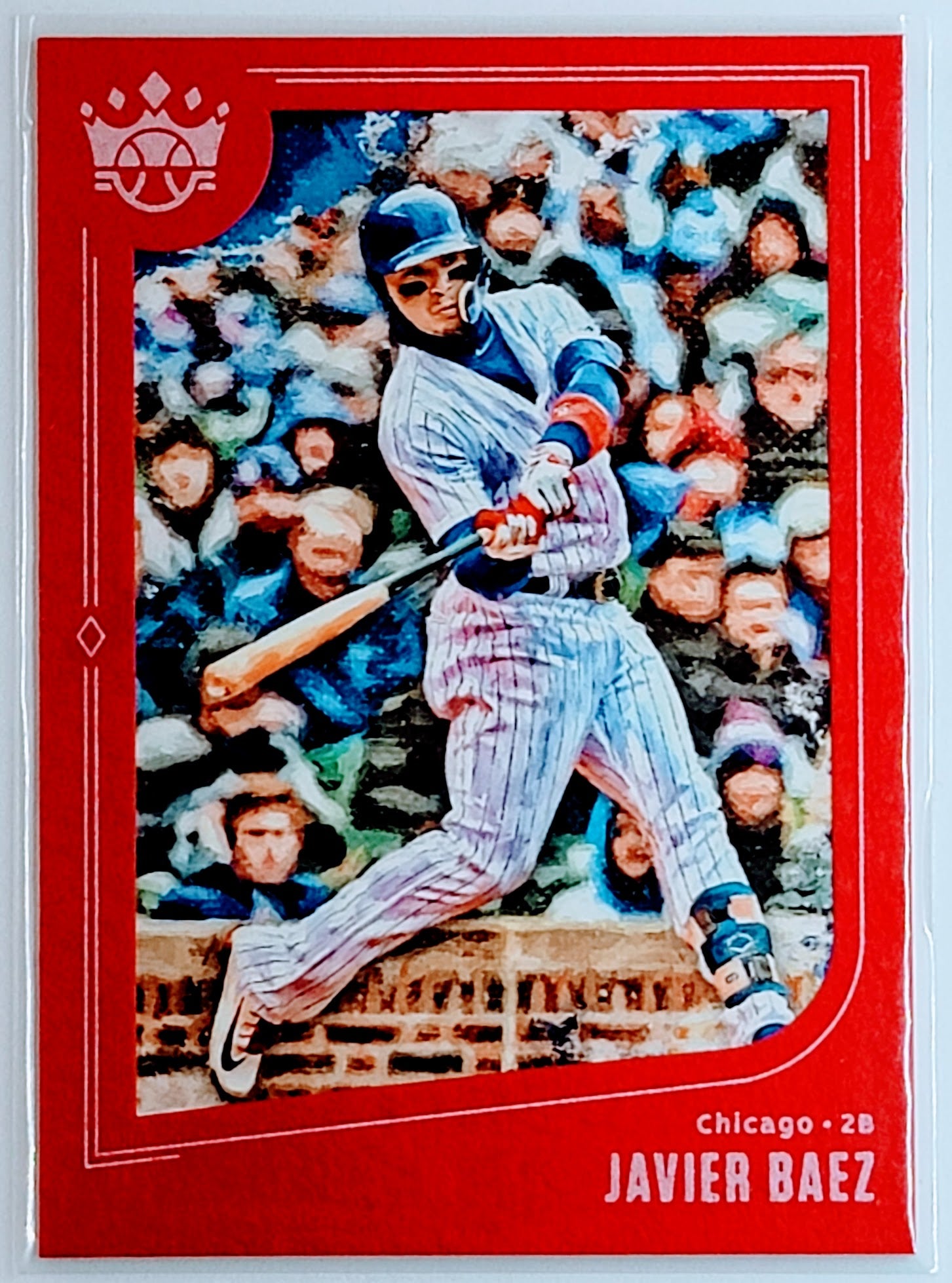 2019 Panini Diamond Kings
  Javier Baez Framed Plum  SP Chicago
  Cubs Baseball Card TH1C4 simple Xclusive Collectibles   