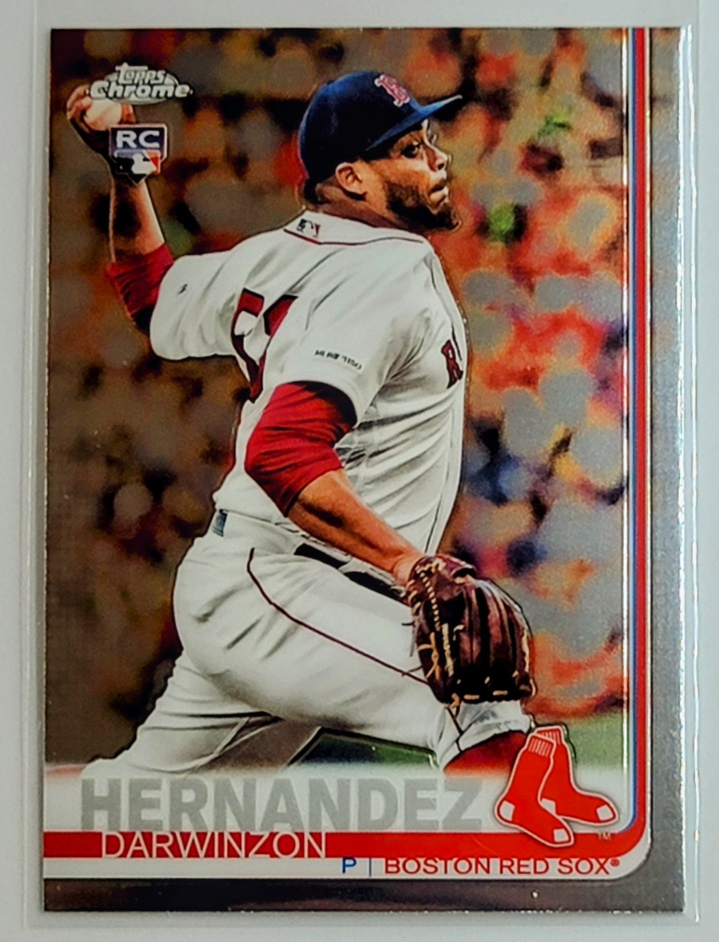 2019 Topps Chrome Update
  Edition Darwinzon Hernandez   RC Boston
  Red Sox Baseball Card TH1C4 simple Xclusive Collectibles   