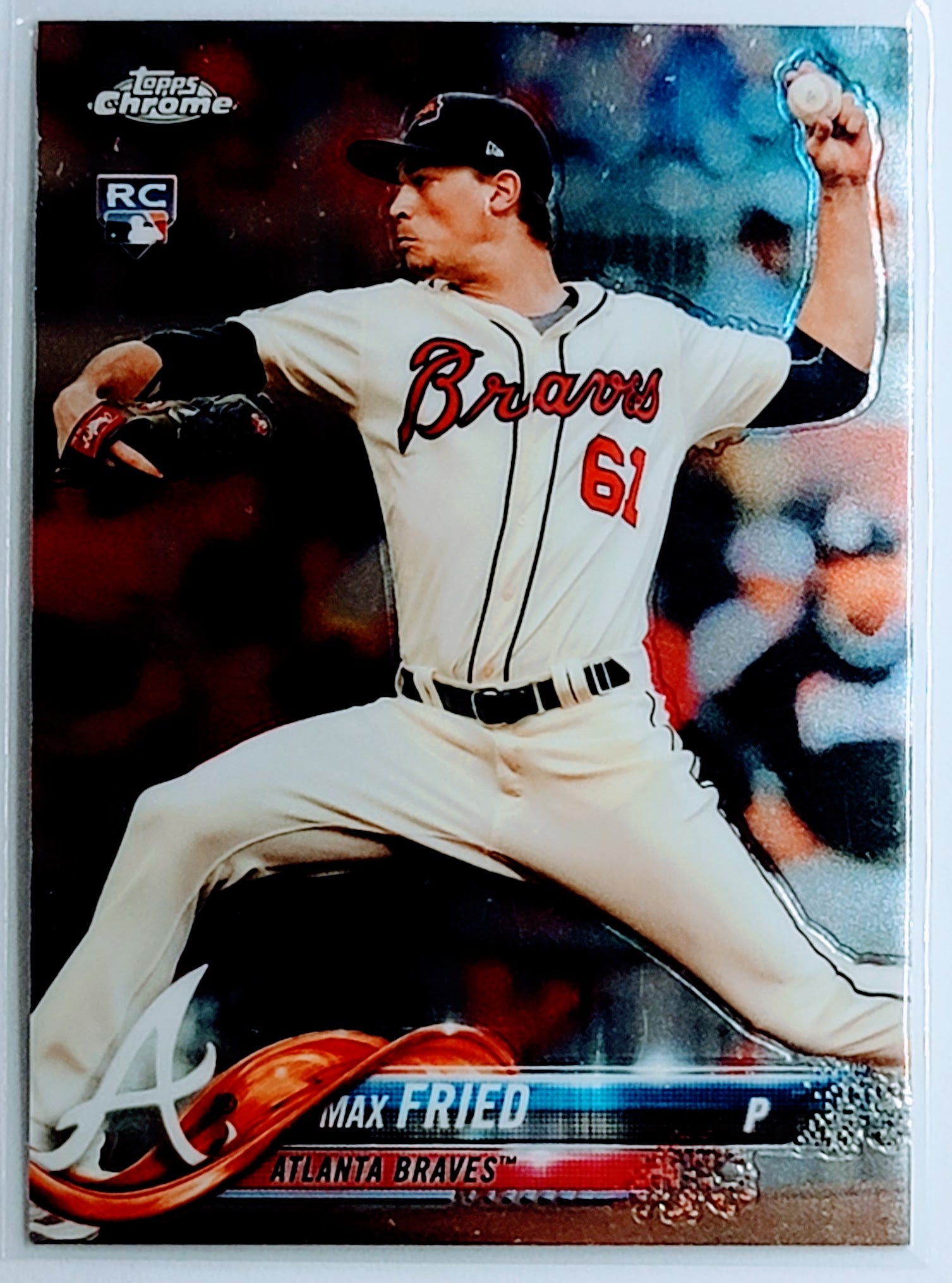 2018 Topps Chrome Max
  Fried   RC Atlanta Braves Baseball Card
  TH1C4 simple Xclusive Collectibles   