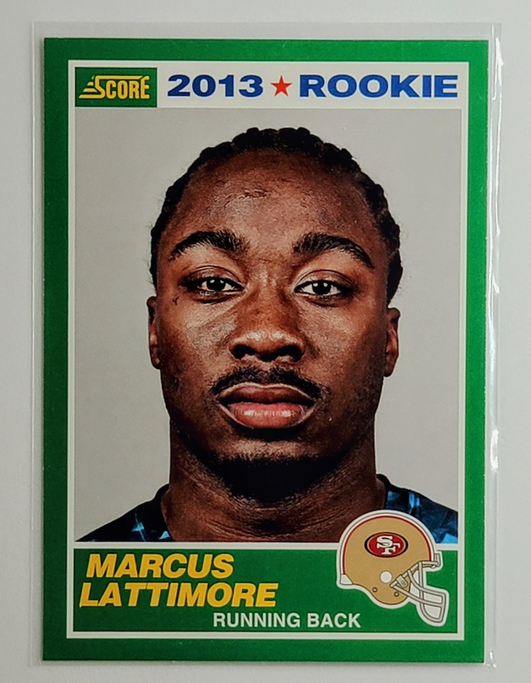 2013 Score Marcus Lattimore
  Blue  San Francisco 49ers Football Card
  TH1C4 simple Xclusive Collectibles   