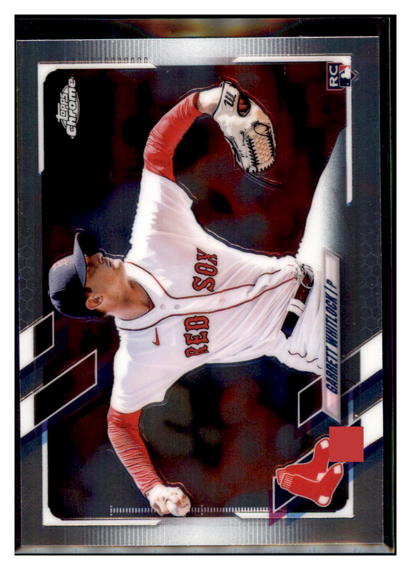 2021 Topps Chrome Update Garrett
  Whitlock  Boston Red Sox #USC5 Baseball
  card   SLBT1 simple Xclusive Collectibles   