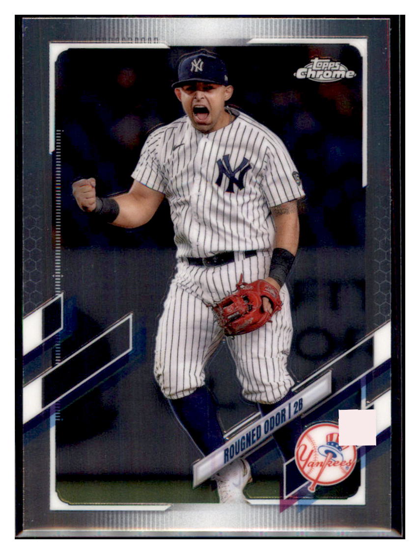 2021 Topps Chrome Update Rougned
  Odor  New York Yankees #USC93 Baseball
  card   SLBT1 simple Xclusive Collectibles   