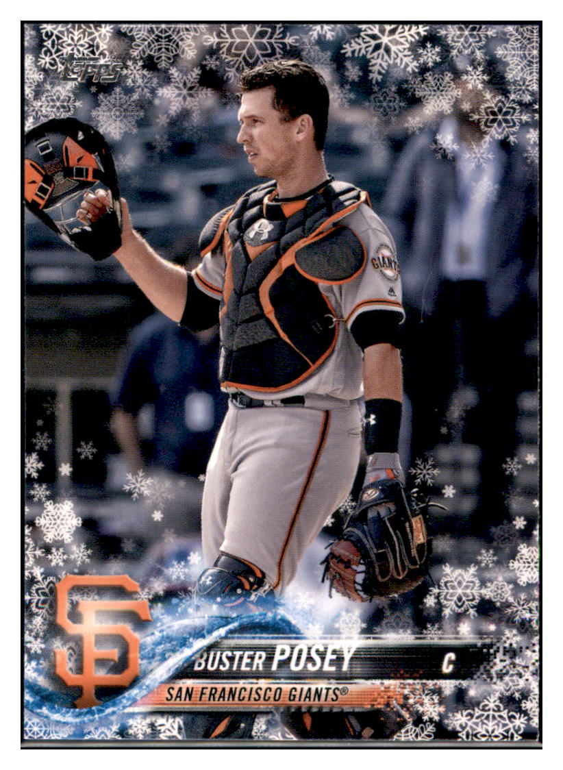2018 Topps Holiday Buster Posey  San Francisco Giants #HMW12 Baseball
  card   M32P1 simple Xclusive Collectibles   