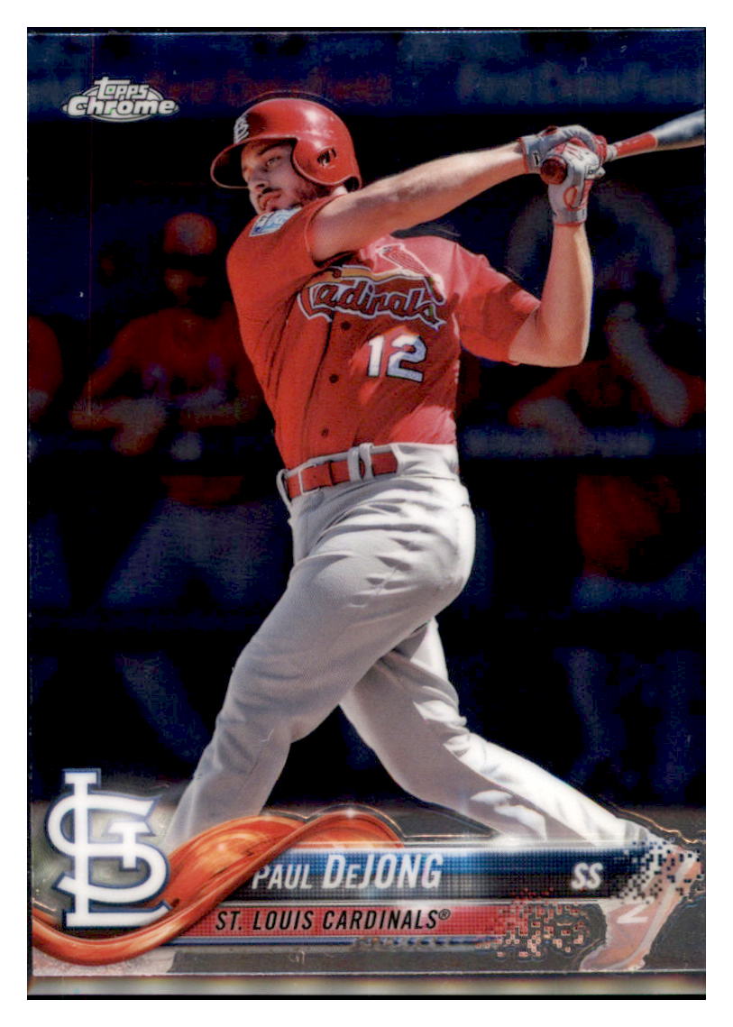 2018 Topps Chrome Paul DeJong  St. Louis Cardinals #79 Baseball card   M32P1 simple Xclusive Collectibles   