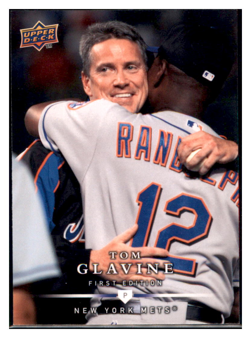 2008 Upper Deck First Edition Tom
  Glavine  New York Mets #125 Baseball
  card   M32P1 simple Xclusive Collectibles   