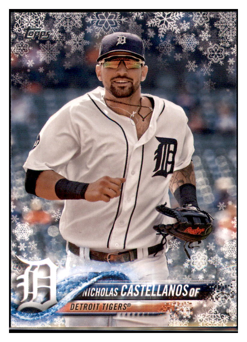 2018 Topps Holiday Nicholas
  Castellanos  Detroit Tigers #HMW43
  Baseball card   M32P1 simple Xclusive Collectibles   