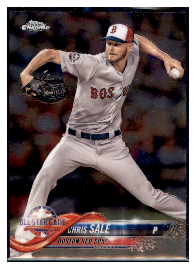 2018 Topps Chrome Update Edition Chris
  Sale  Boston Red Sox #HMT83 Baseball
  card   M32P1 simple Xclusive Collectibles   