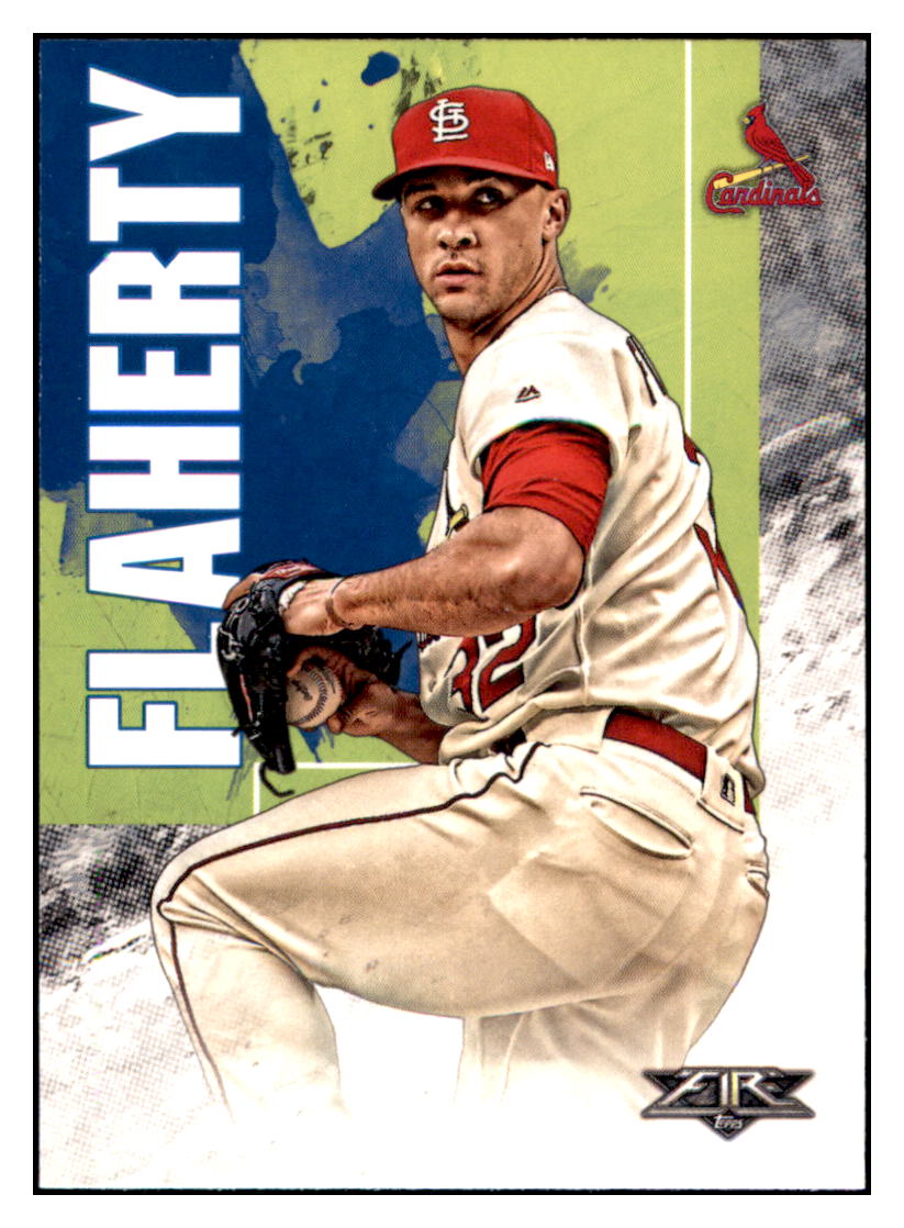 2019 Topps Fire Jack Flaherty  St. Louis Cardinals #46 Baseball card   M32P1 simple Xclusive Collectibles   
