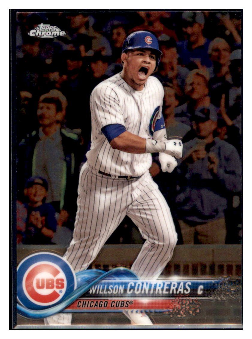 2018 Topps Chrome Willson Contreras  Chicago Cubs #197 Baseball card   M32P1_1a simple Xclusive Collectibles   