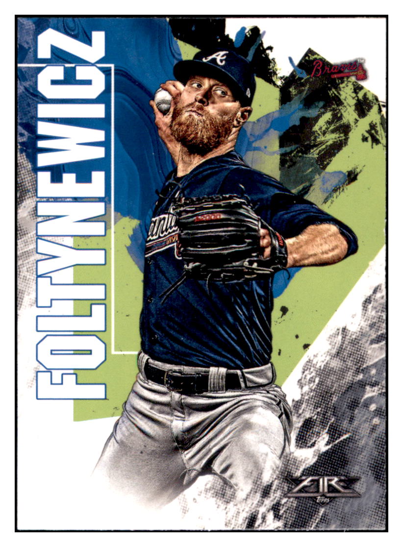 2019 Topps Fire Mike Foltynewicz  Atlanta Braves #45 Baseball card   M32P1 simple Xclusive Collectibles   