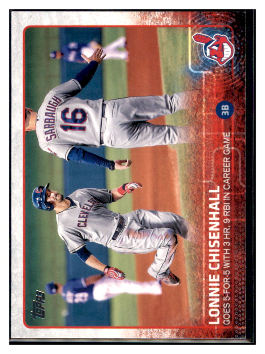 2015 Topps Lonnie Chisenhall  Cleveland Indians #444 Baseball card   M32P1 simple Xclusive Collectibles   