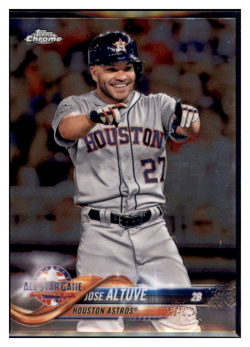 2018 Topps Chrome Update Edition Jose
  Altuve  Houston Astros #HMT62 Baseball
  card   M32P1 simple Xclusive Collectibles   