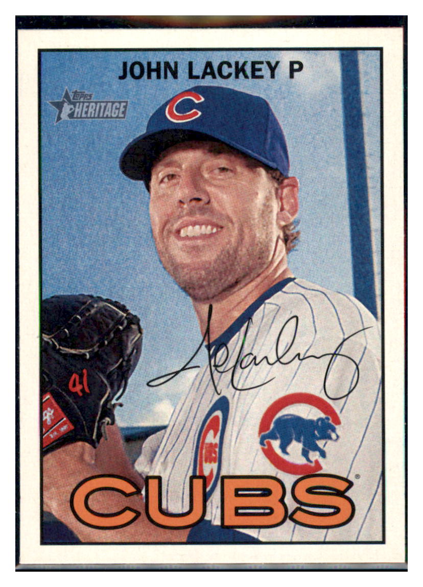2016 Topps Heritage John Lackey  Chicago Cubs #291 Baseball card   M32P1 simple Xclusive Collectibles   