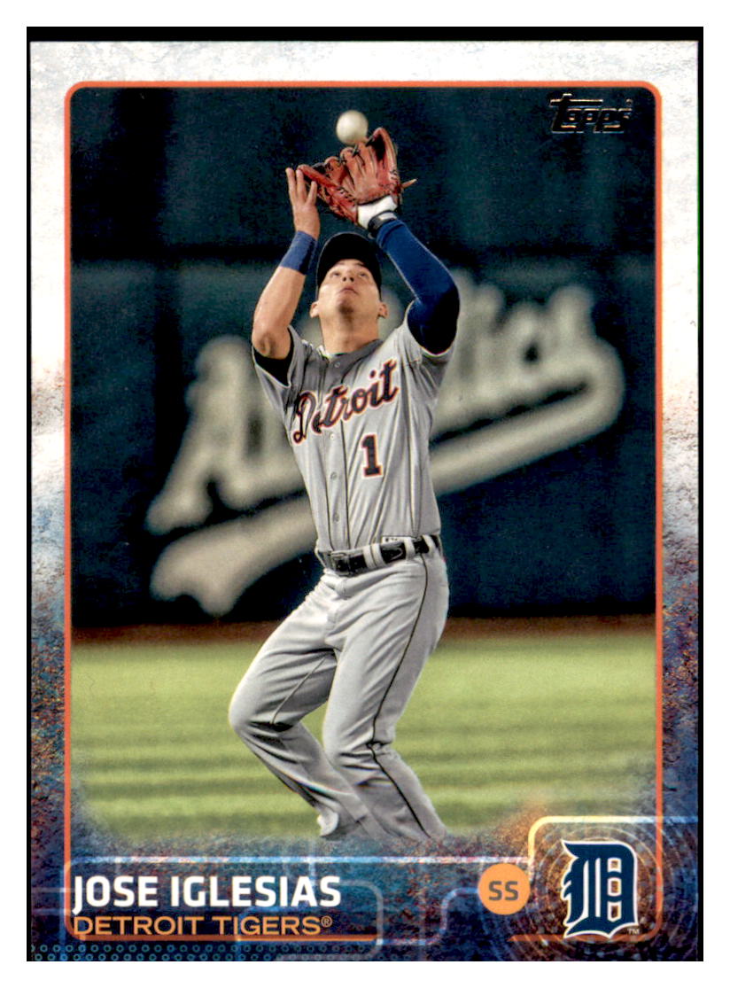 2015 Topps Detroit Tigers Jose
  Iglesias  Detroit Tigers #DT-7 Baseball
  card   M32P1 simple Xclusive Collectibles   