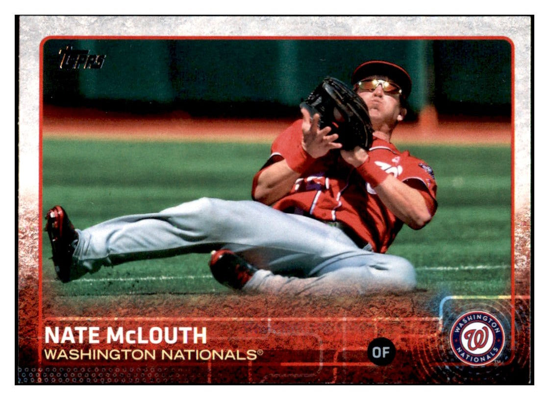 2015 Topps Nate McLouth  Washington Nationals #676 Baseball
  card   M32P1 simple Xclusive Collectibles   