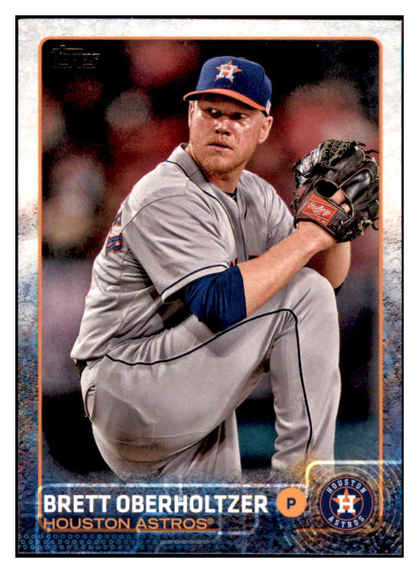 2015 Topps Brett Oberholtzer  Houston Astros #673 Baseball card   M32P1 simple Xclusive Collectibles   