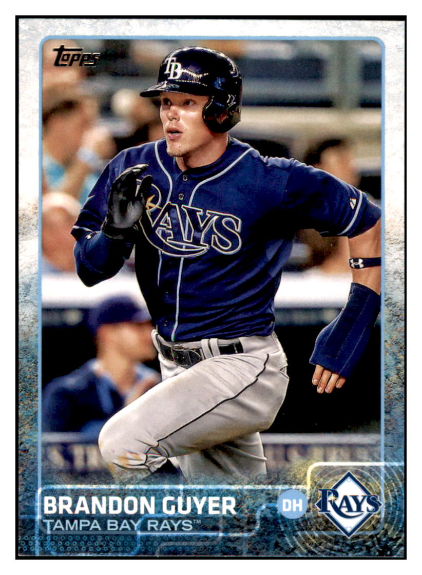 2015 Topps Tampa Bay Rays Brandon
  Guyer  Tampa Bay Rays #TBR15 Baseball
  card   M32P1 simple Xclusive Collectibles   