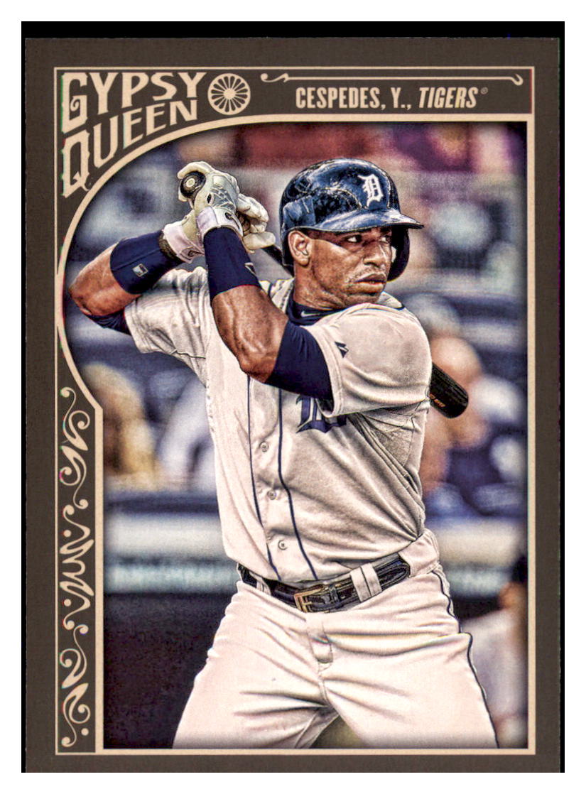 2015 Topps Gypsy Queen Yoenis
Cespedes Detroit Tigers #108 Baseball
  card   M32P1 simple Xclusive Collectibles   