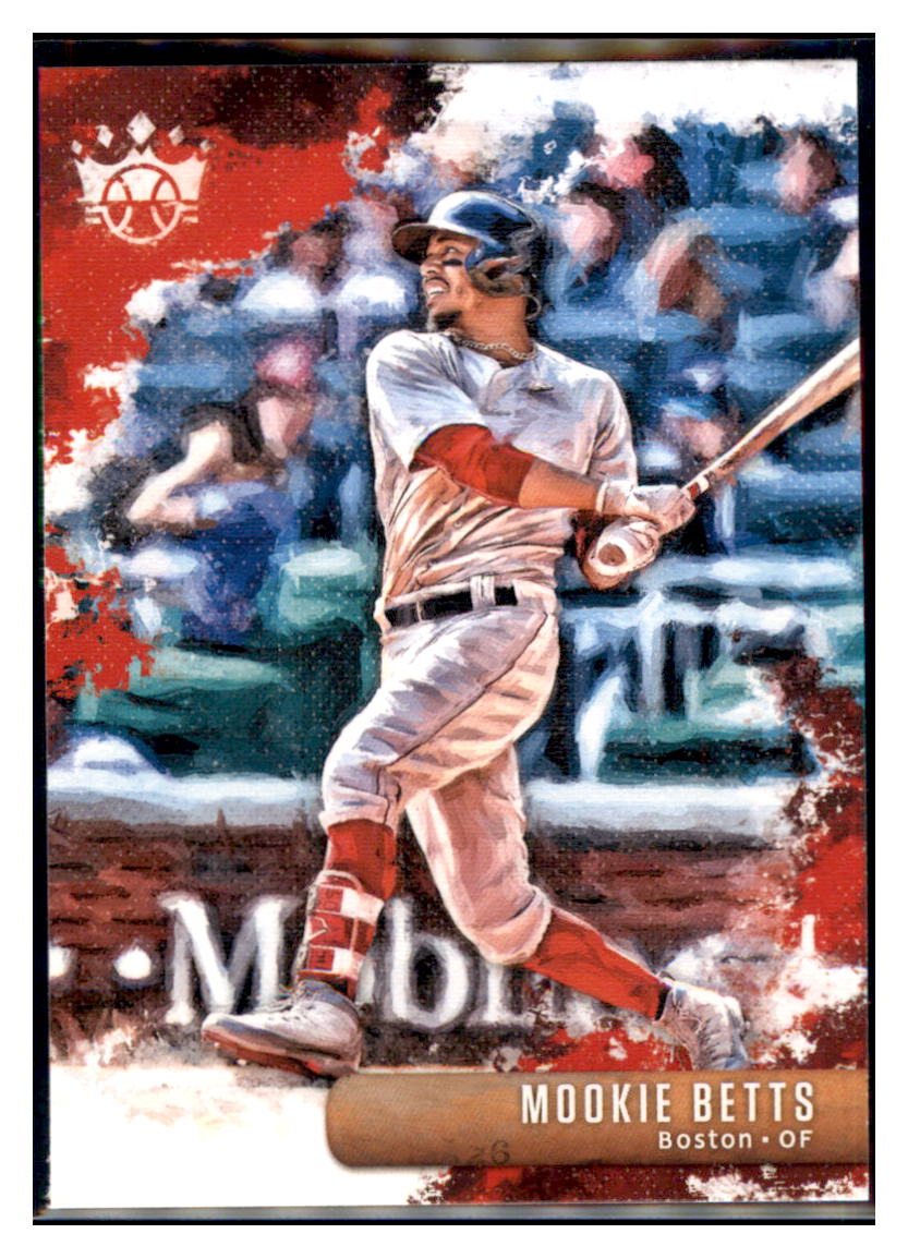 2019 Panini Diamond Kings Mookie
  Betts  Boston Red Sox #95 Baseball
  card   M32P2 simple Xclusive Collectibles   