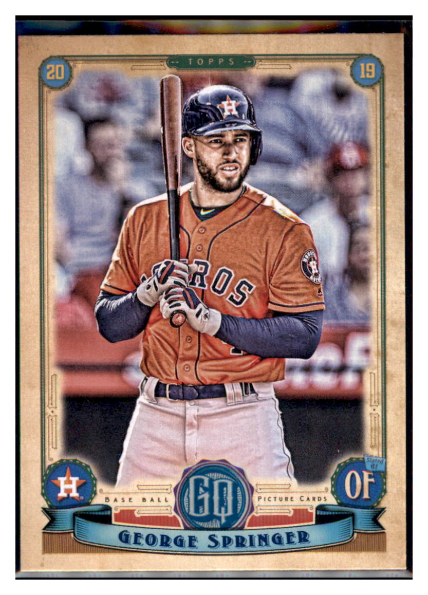 2019 Topps Gypsy Queen George
  Springer  Houston Astros #133 Baseball
  card   M32P2 simple Xclusive Collectibles   
